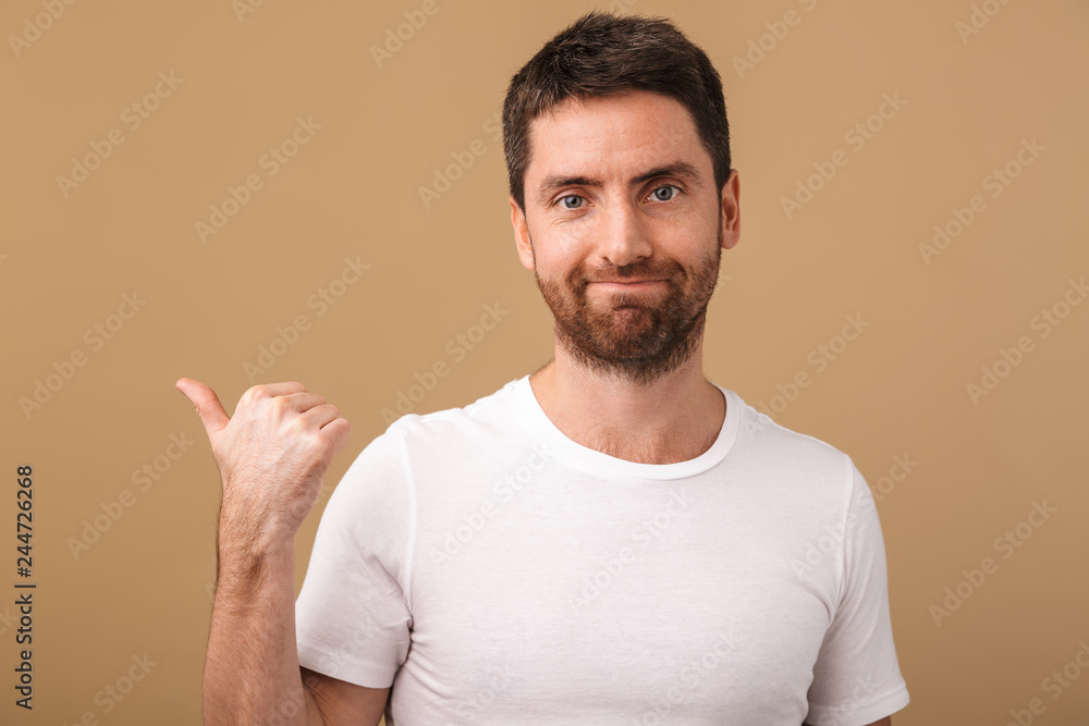 Portrait of an upset young man casually dressed Portrait of an upset young man casually dressed