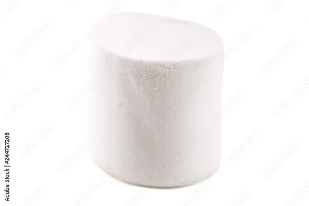 sweet marshmallow on white sweet marshmallow on white