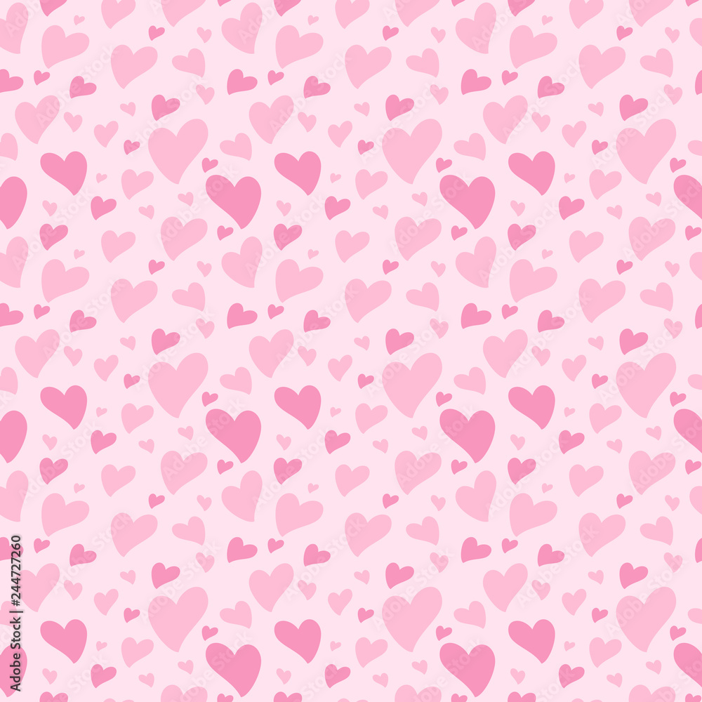 Pattern heart background. Valentines day vector background, romantic love vector simple texture.