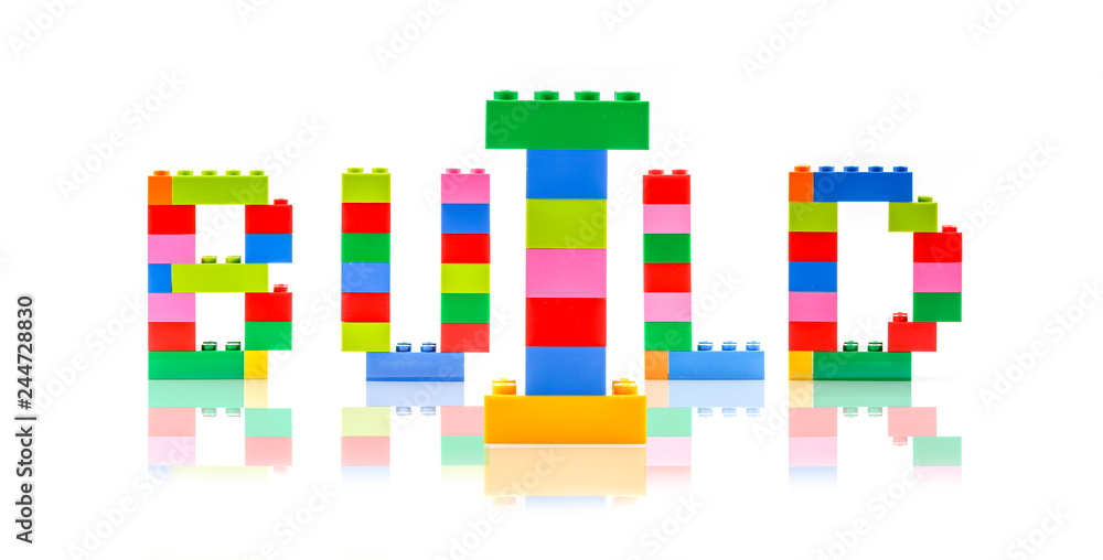 Block shape with word Block shape with word