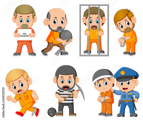 the punishment of the the criminal on the jail 