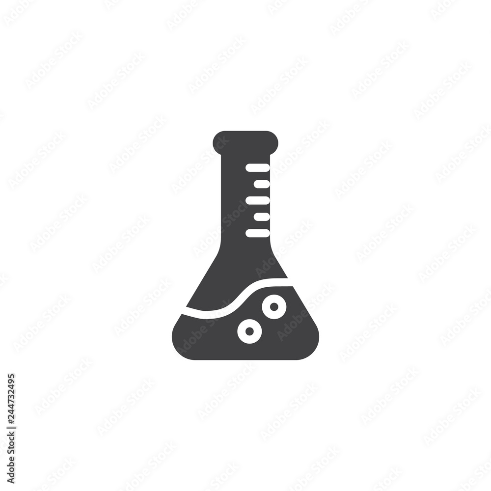 Laboratory glass vector icon. filled flat sign for mobile concept and web design. Chemical flask simple solid icon. Symbol, logo illustration. Pixel perfect vector graphics Laboratory glass vector icon. filled flat sign for mobile concept and web design. Chemical flask simple solid icon. Symbol, logo illustration. Pixel perfect vector graphics