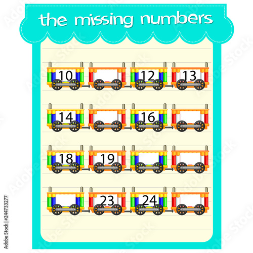 Game templates with missing numbers  © hermandesign2015