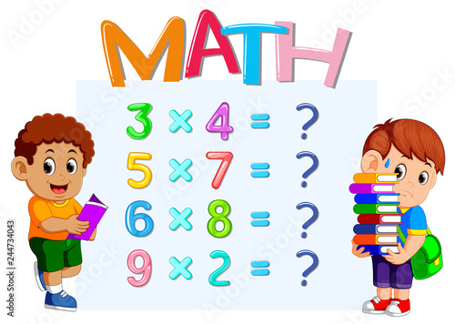 Math counting number worksheet