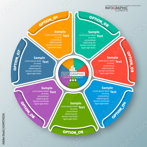 Abstract 3D Paper Infographics. Business template .Vector illustration