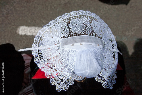 brittany, belle île island : breton headdress