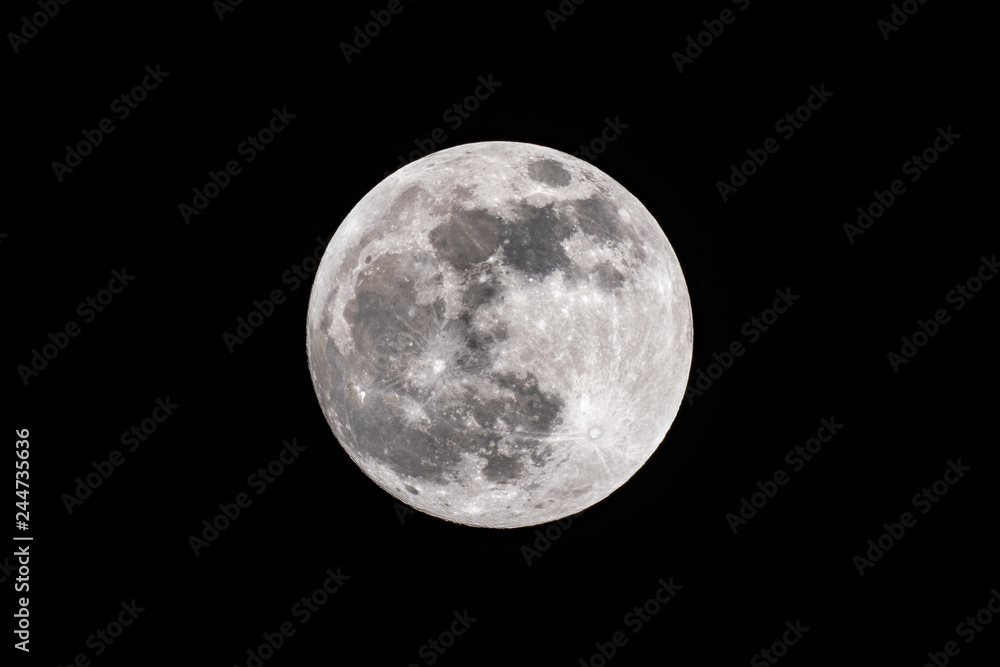 Der Supermond über Hennef Der Supermond über Hennef
