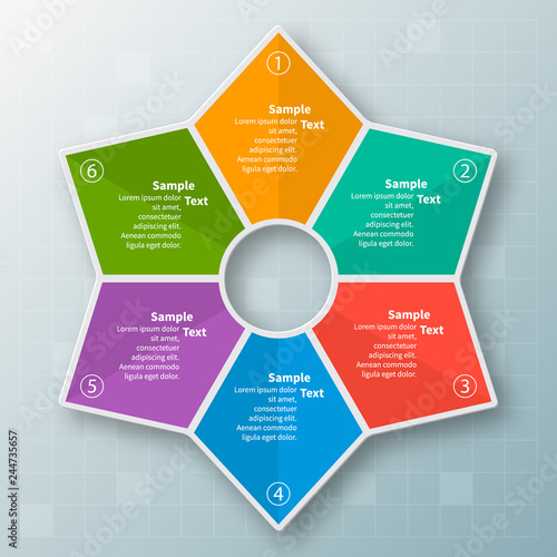 Abstract 3D Paper Infographics. Business template .Vector illustration