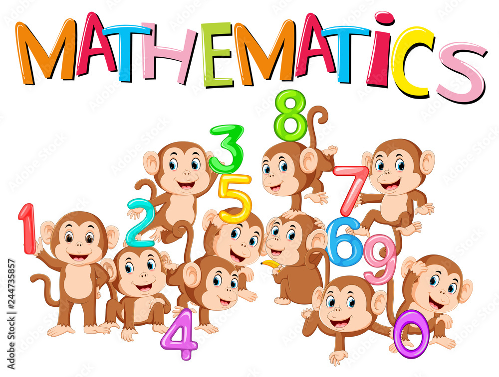 Monkeys and number one to zero Monkeys and number one to zero