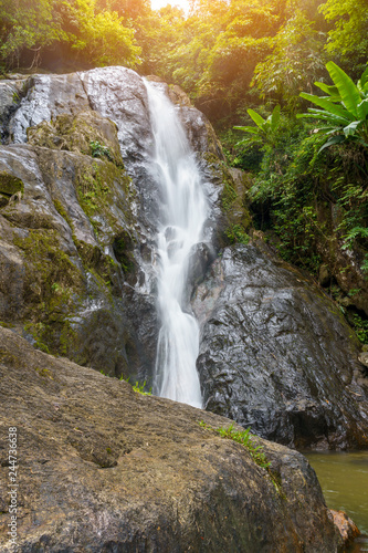 Punyaban Waterfall in Ranong  Thailand.