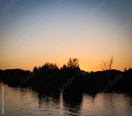 Monastery in the sunset