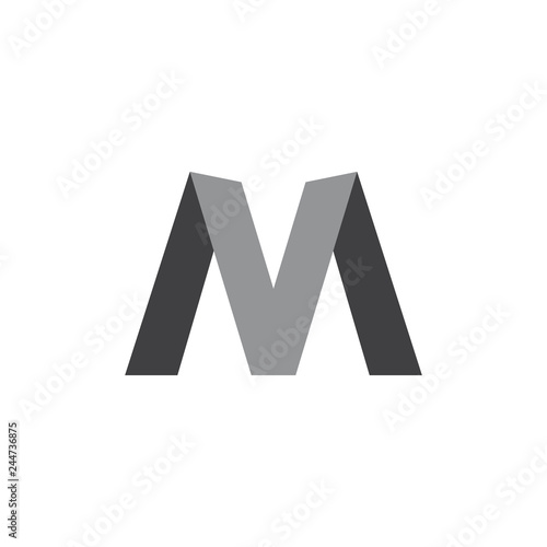 Free Download letters mv simple geometric logo vector - GFXLoad