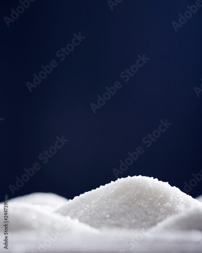 Closeup sugar, piled up the shape of the hills(macro background image) photo