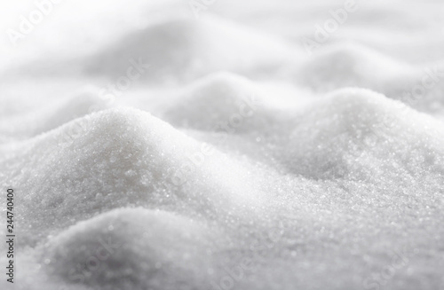 Closeup sugar, piled up the shape of the hills(macro background image)
