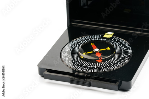 Kaaba compass with close up view. photo