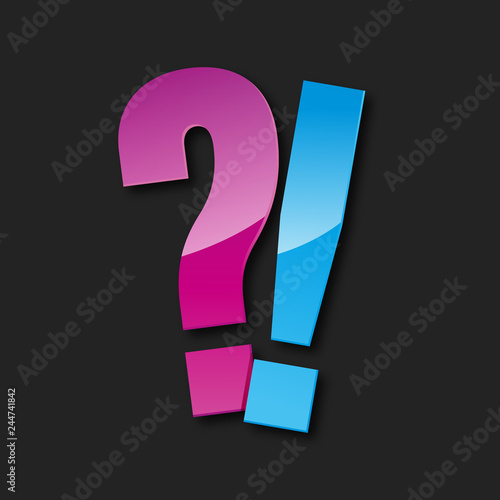 exclamation, point d'interrogation