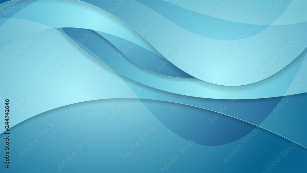 Abstract blue corporate waves background Abstract blue corporate waves background