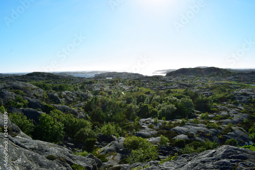 Overlooking cliffs in Bohuslän Sweden