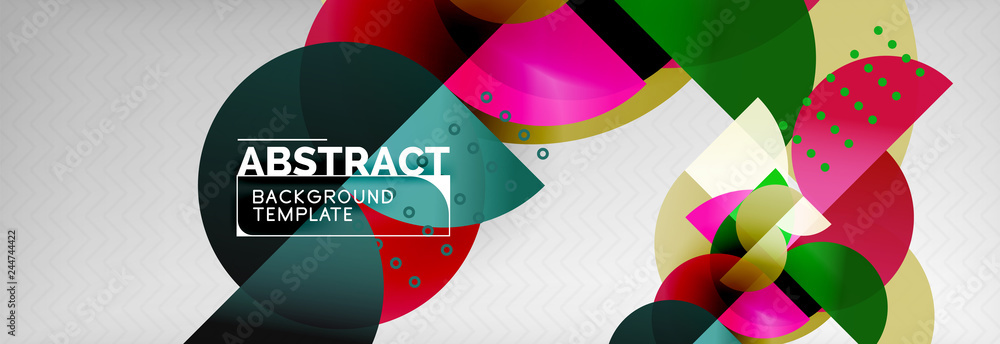 Circle background abstract. Trendy shapes composition Circle background abstract. Trendy shapes composition