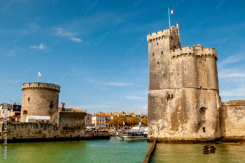Old Harbour of La Rochelle and the medieval towers