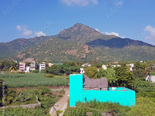 The oldest mountain on earth Arunachala in Tiruvannamalai Tamil Nadu India photo