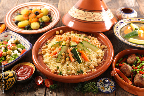 arabic food assortment photo