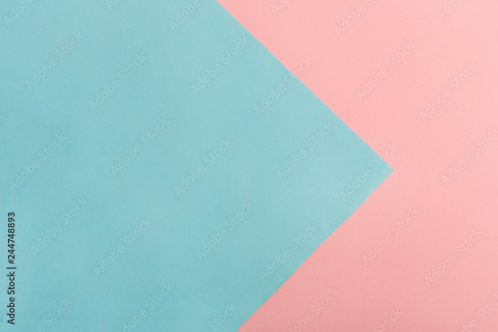 Color paper texture as background. Paper arrow. Top view. Flat lay