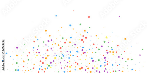 Festive confetti. Celebration stars. Joyous stars 