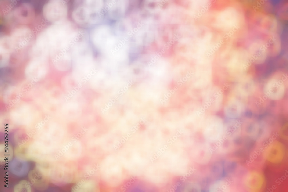 Fototapeta premium Heart bokeh light.Valentine's day concept background.