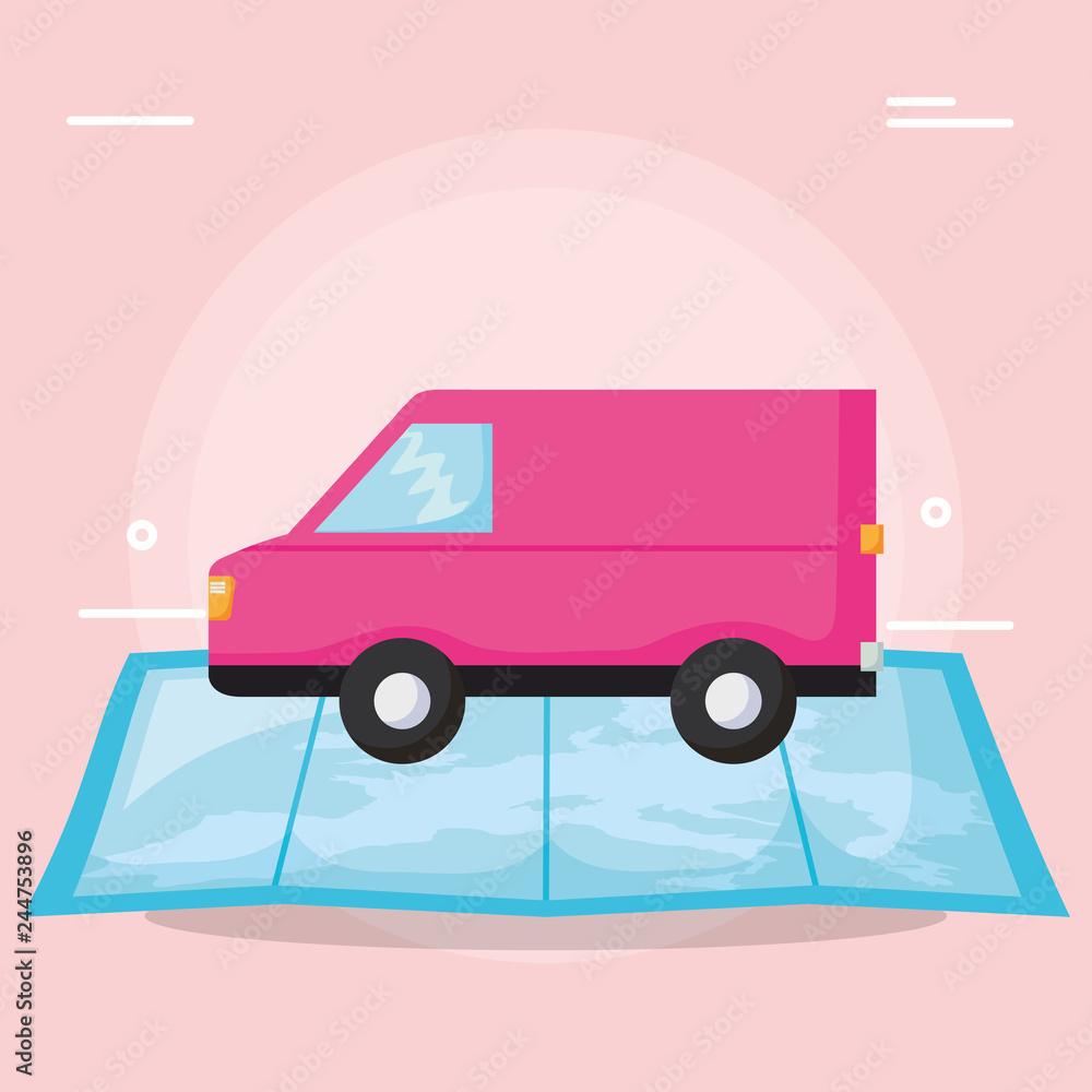 Fototapeta premium Cargo truck design
