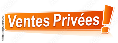 ventes privées sur étiquette orange