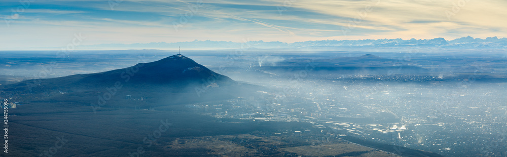 Panorama of the Pyatigorsk City and Caucasus Mountains Panorama of the Pyatigorsk City and Caucasus Mountains