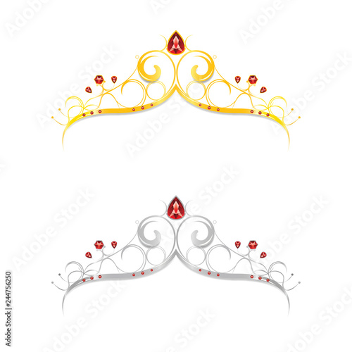 Diadème or et argent