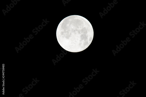 The moon will pass through Earth's shadow 01-23-2019 in the only total lunar eclipse. The Moon is an astronomical body that orbits planet Earth and is Earth's only permanent natural satellite.