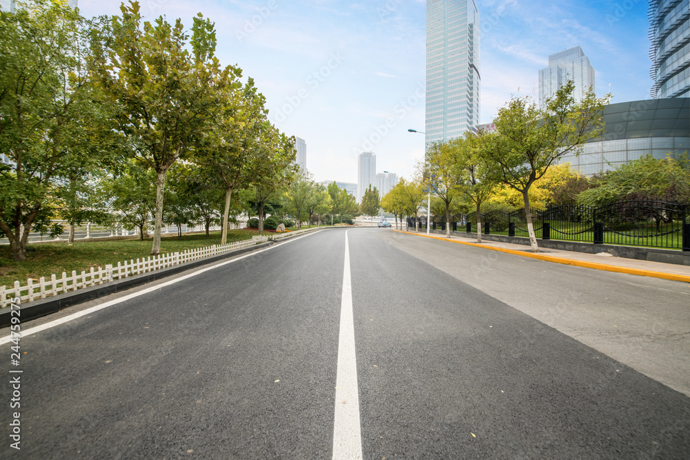 Expressway and Modern Urban Architecture in Tianjin, China Expressway and Modern Urban Architecture in Tianjin, China