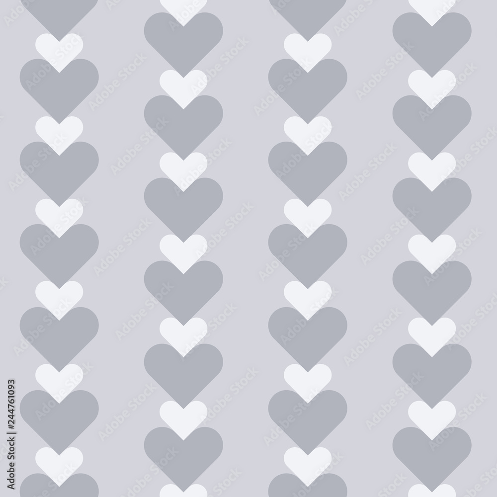 Vector Chain of Hearts Small seamless pattern background. Perfect for fabric, scrapbooking and wallpaper projects.