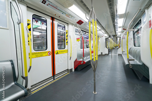 Photography KUALA LUMPUR, MALAYSIA - AUGUST 22, 2016: The Mass Rapid Transit is a rapid transit system forming the major component of the railway system in Kuala Lumpur