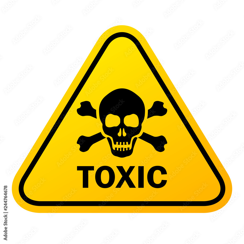 Toxic vector sign - obrazy, fototapety, plakaty 