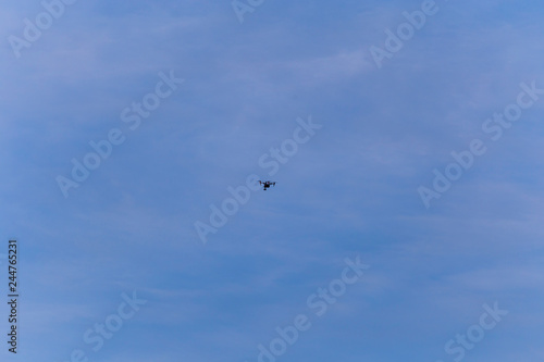 Quadcopter in the sky