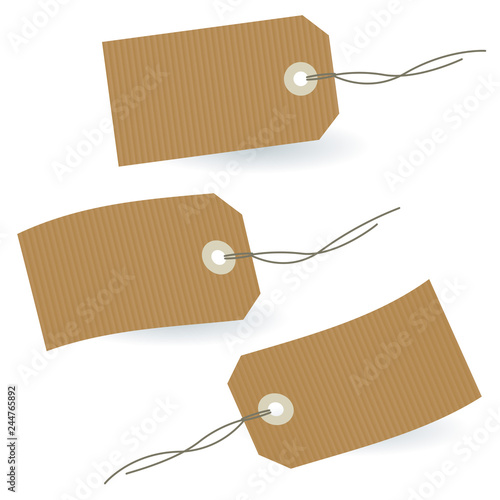Kraft brown paper label