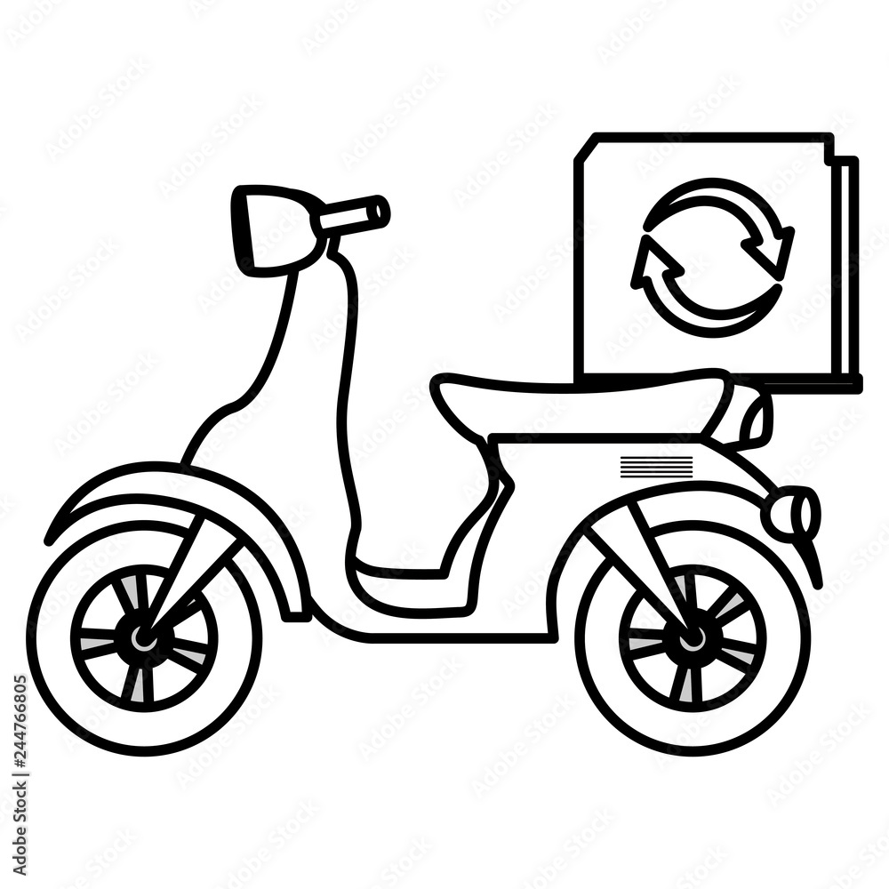 Obraz premium Motorcycle icon image