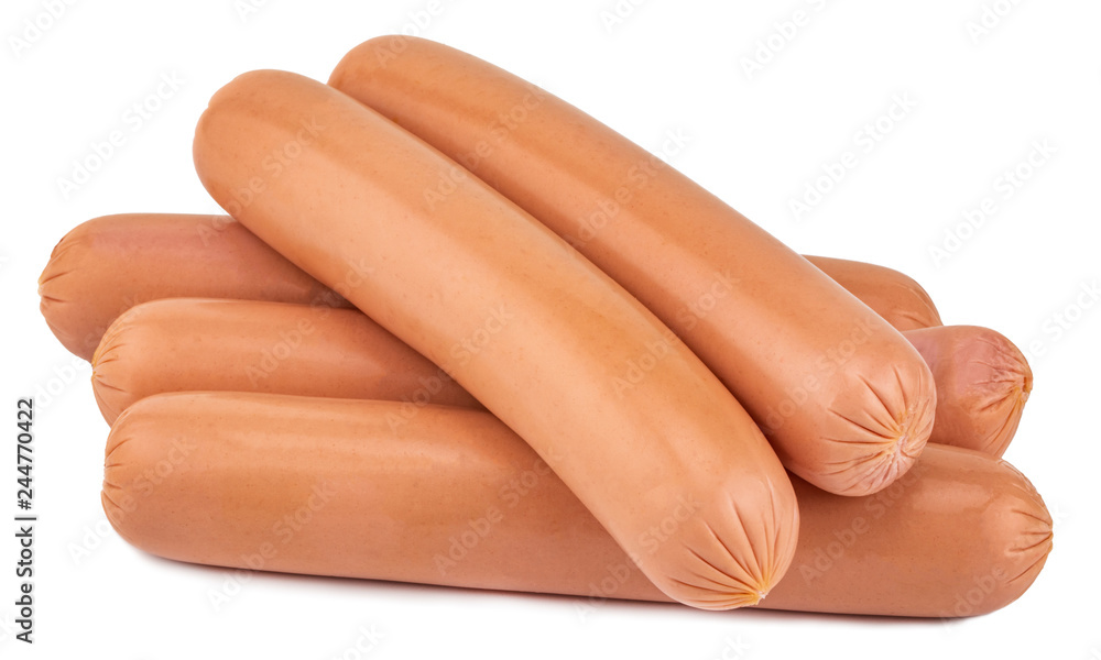 sausages isolated on white background with clipping path sausages isolated on white background with clipping path