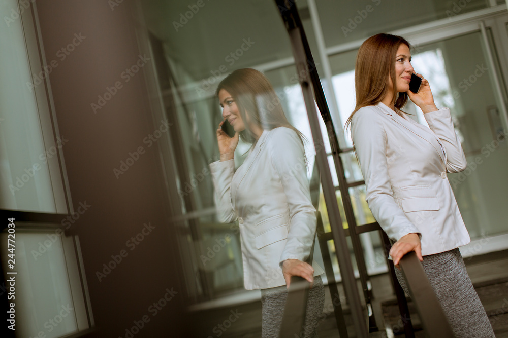 Businesswoman talking over the phone