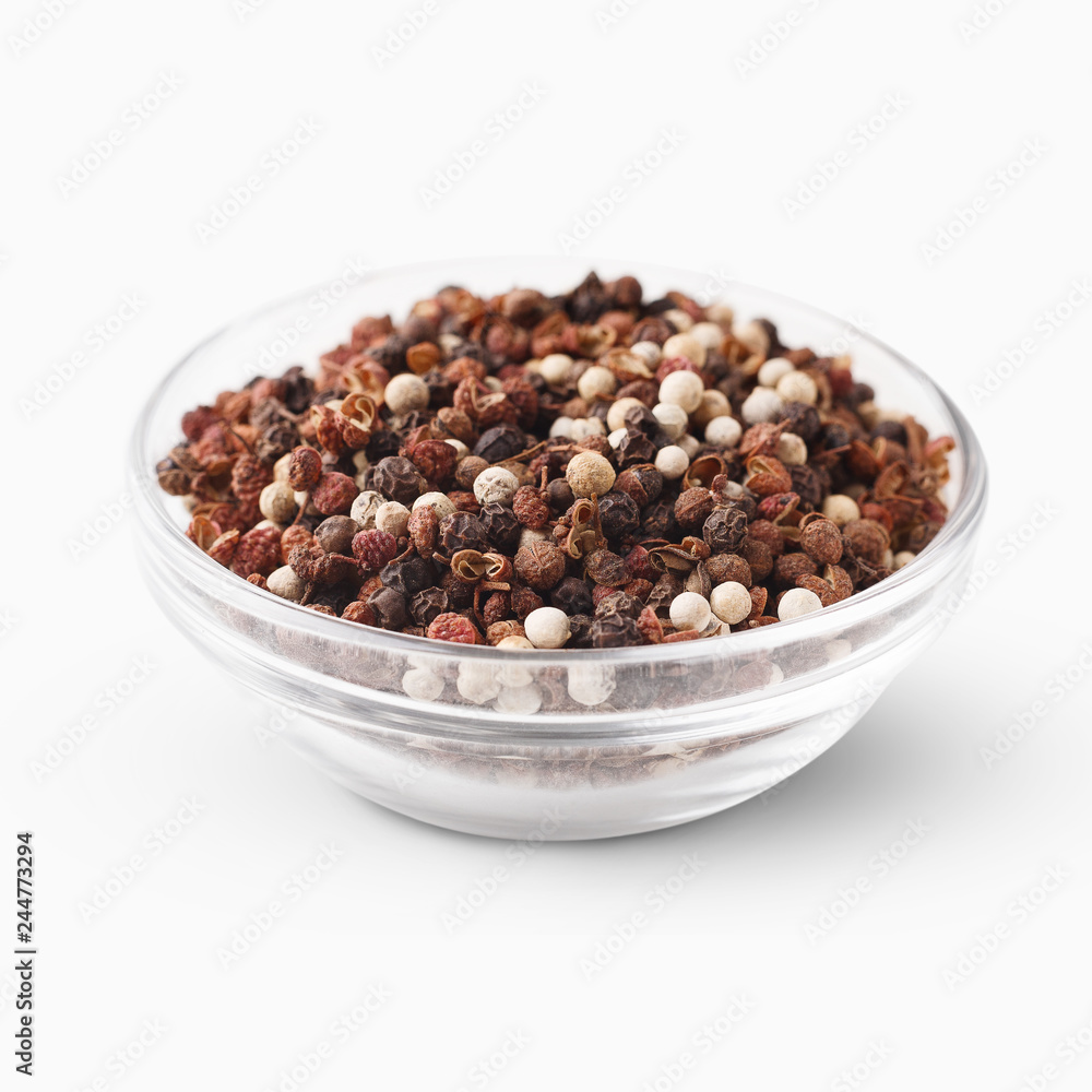Peppercorns mix in bowl Peppercorns mix in bowl