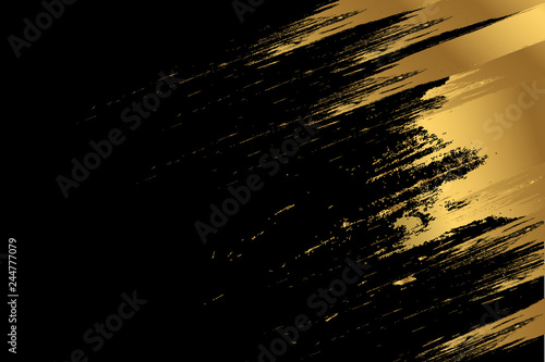 Gold Paint Glittering Textured Art 