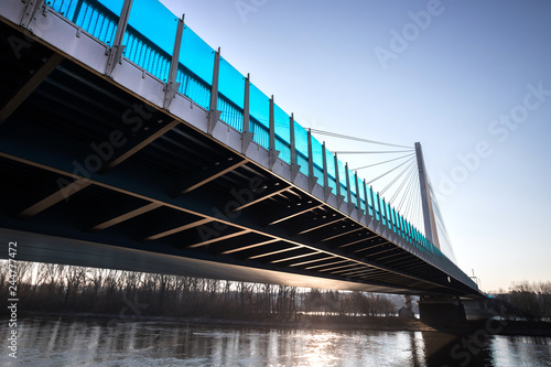 Raiffeisenbrücke bridge Neuwied Rhineland Palatinate germany