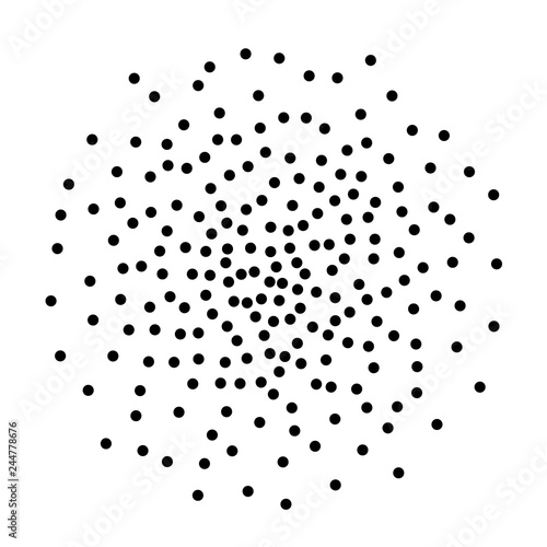 Background with random dark spots. Elegant pattern with black polka dots