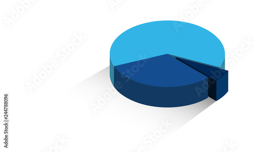 grafico, torta, istogramma, 3d, 