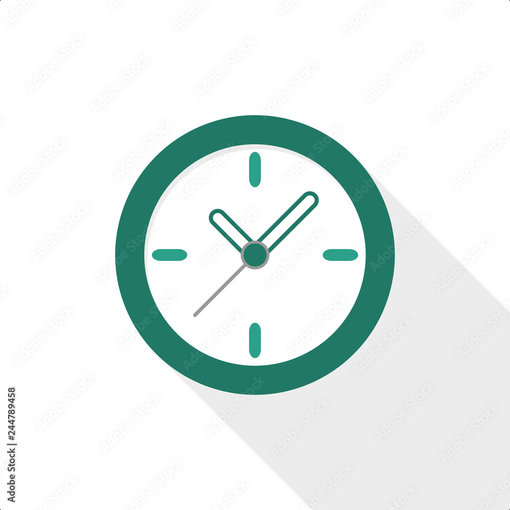 Flat design watch vector icon Flat design watch vector icon