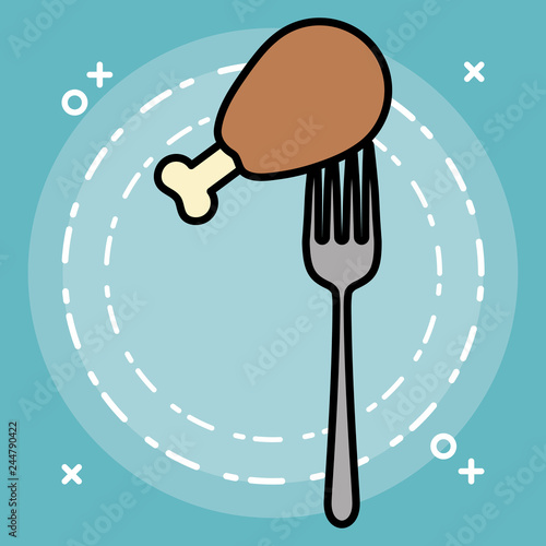 chicken thigh icon